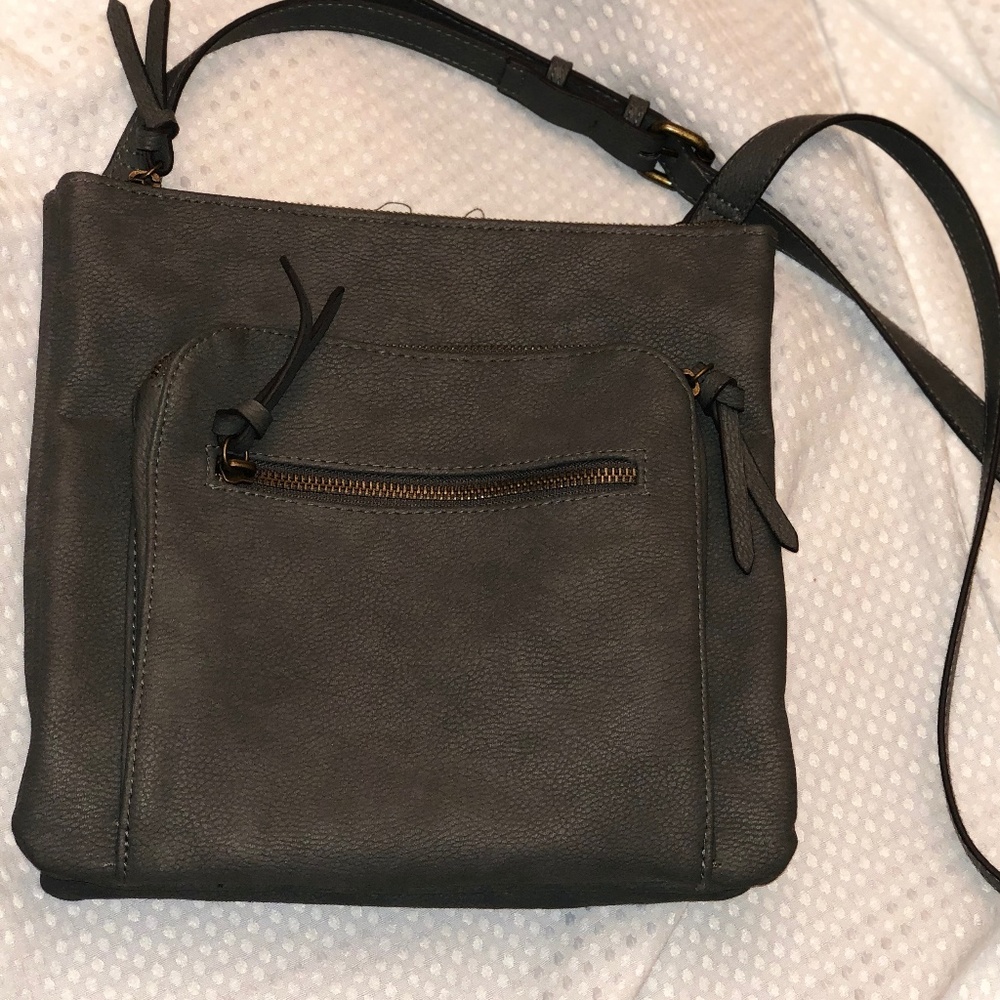 Grey Cross Body Bag